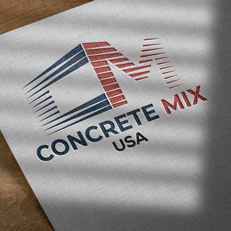 Folder with Concrete Mix logo