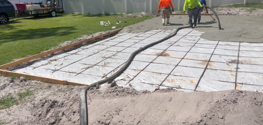 Pump concrete